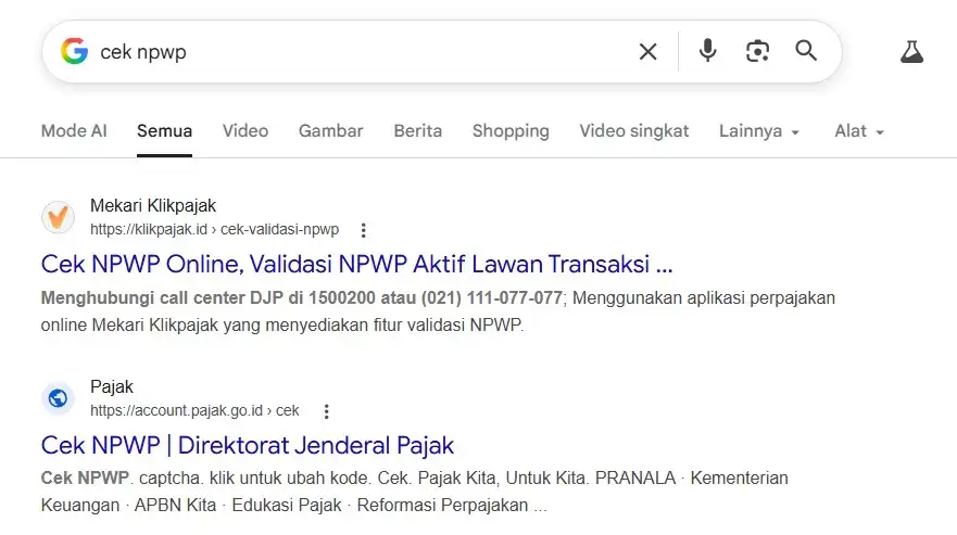 cara cek npwp_website cek npwp pribadi
