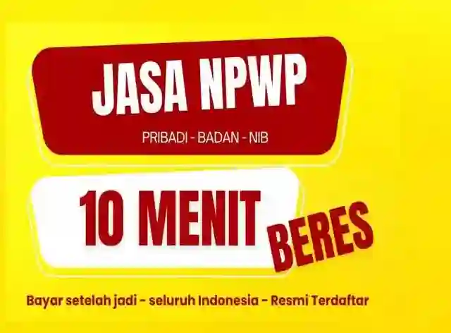 Jasa Buat NPWP-NIB Online 10 Menit Jadi